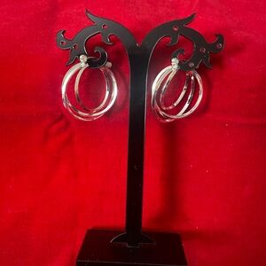 Elegant Silver Hoop Earrings